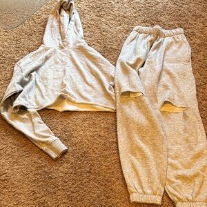 Reflex Gray Hoodie and Jogger Set women’s size small